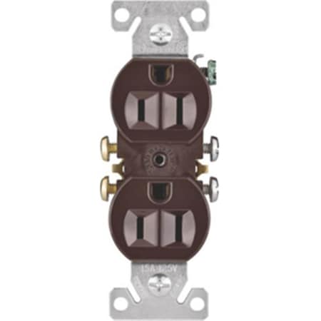 Livewire Straight Blade Receptacle, 5-15R, 15 A, 125V AC, 2 Pole, 3 Wire, Flush Mount, Grounded LI1644868